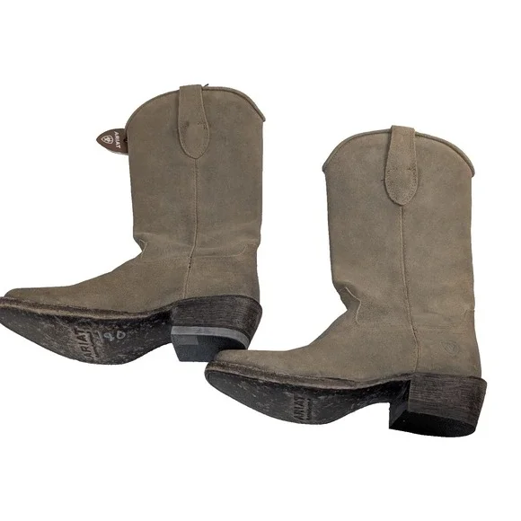 Ariat Leather Western Boot Memphis Burnt Taupe Light Brown Women's 5.5B 10047003 - Picture 4 of 16